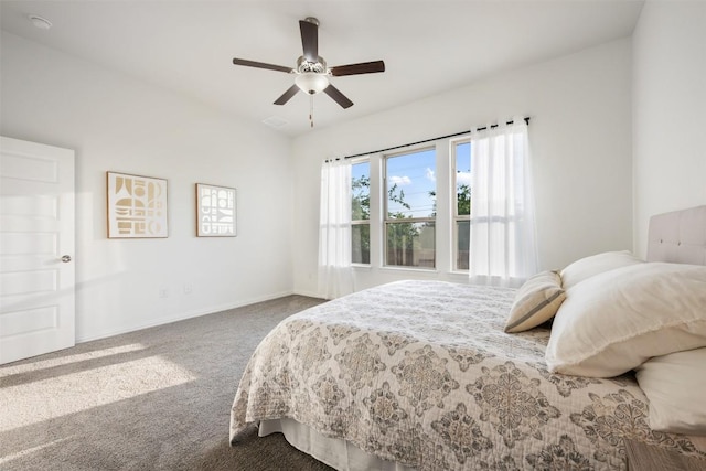 13002 Stanford Dr Unit 40, Austin, TX 78748 - bedroom featuring carpet floors, baseboards, and ceiling fan