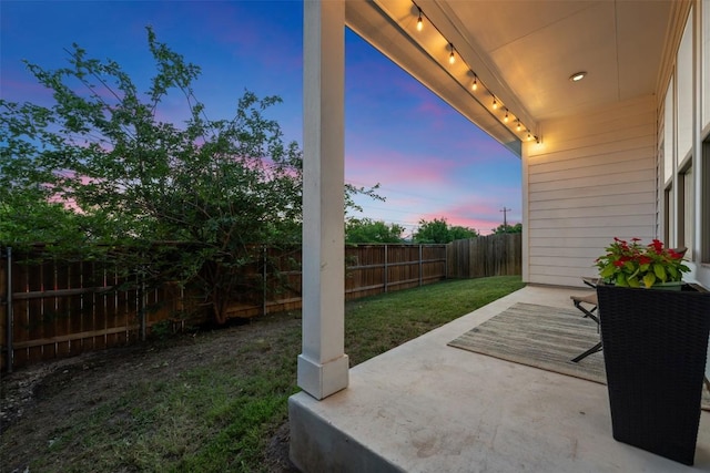 13002 Stanford Dr Unit 40, Austin, TX 78748 - patio terrace at dusk featuring a patio