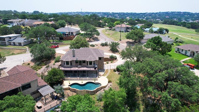 21012 N Rdg, Lago Vista, TX 78645 - aerial view of residential area featuring a pool