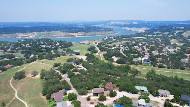21012 N Rdg, Lago Vista, TX 78645 - aerial perspective of suburban area with a large body of water