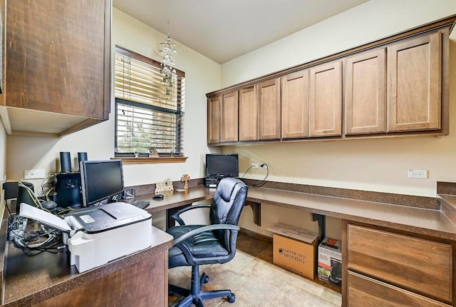 21012 N Rdg, Lago Vista, TX 78645 - office area featuring light tile patterned flooring