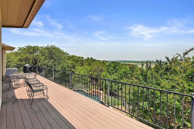 21012 N Rdg, Lago Vista, TX 78645 - view of wooden deck