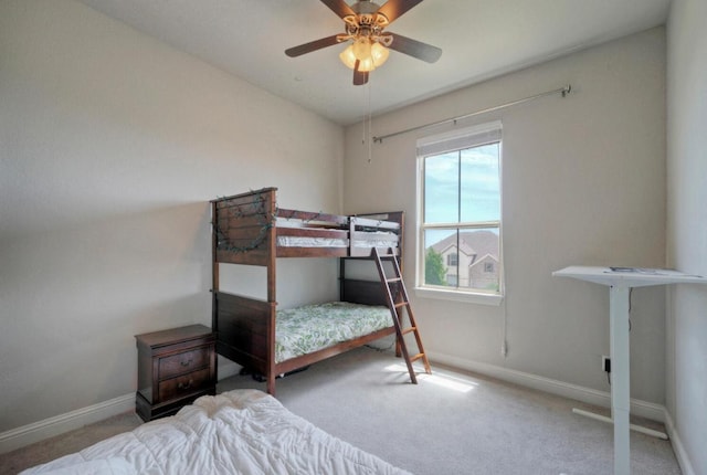 20304 Thumper Jack Ct, Pflugerville, TX 78660 - bedroom with carpet flooring, baseboards, and a ceiling fan