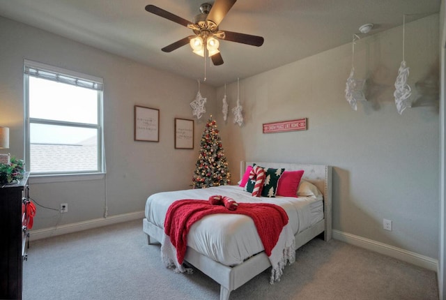 20304 Thumper Jack Ct, Pflugerville, TX 78660 - carpeted bedroom with baseboards and ceiling fan