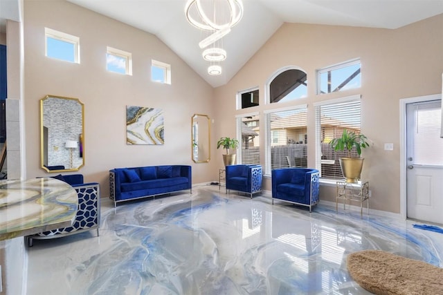 241 Oleander Loop, Buda, TX 78610 - community lobby featuring high vaulted ceiling