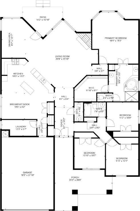 270 Harris Dr, Austin, TX 78737 - property floor plan