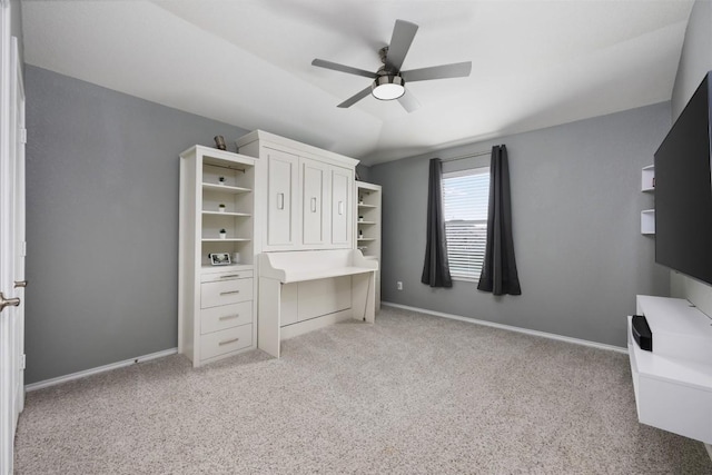 1312 Backcountry Dr, Leander, TX 78641 - unfurnished bedroom featuring light carpet, baseboards, and ceiling fan