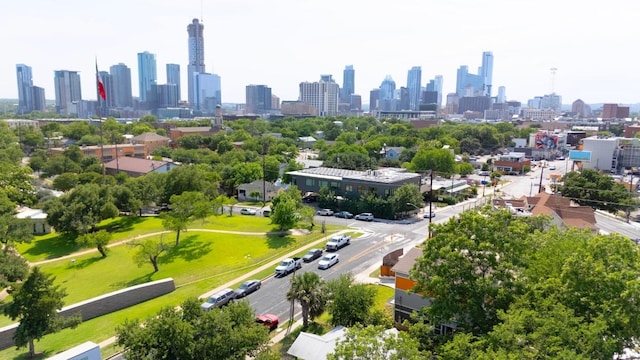 1402 E 11th St, Austin, TX 78702 - bird's eye view of skyline