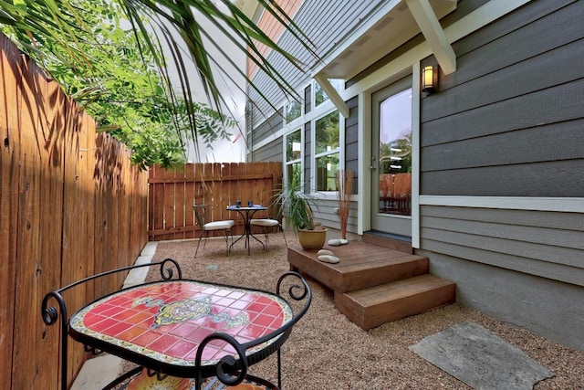 1402 E 11th St, Austin, TX 78702 - view of patio with outdoor dining area