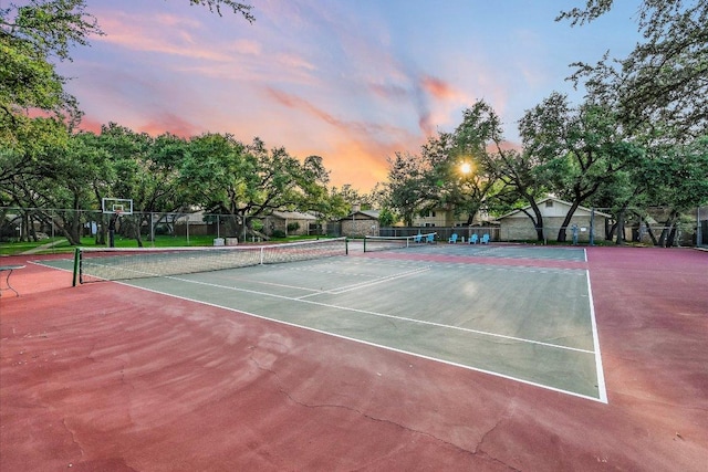 4117 Ridgeline Dr, Austin, TX 78731 - view of tennis court featuring community basketball court
