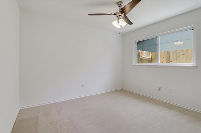 2603 Carlow Dr, Austin, TX 78745 - carpeted empty room with ceiling fan and baseboards