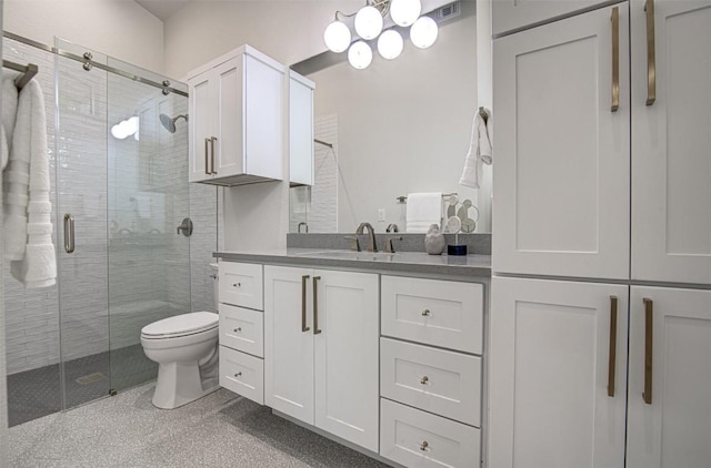 19543 Lakehurst Loop, Spicewood, TX 78669 - full bathroom with a stall shower and vanity