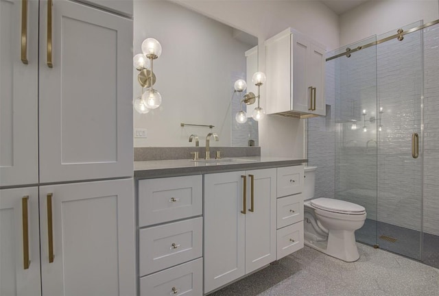 19543 Lakehurst Loop, Spicewood, TX 78669 - bathroom featuring vanity and a shower stall