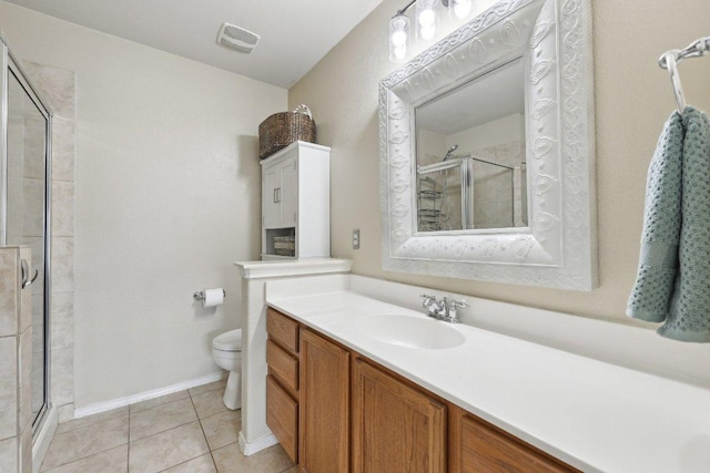 2632 Century Park Blvd Unit 38, Austin, TX 78727 - full bath featuring a shower stall, vanity, toilet, and tile patterned flooring