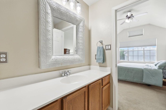 2632 Century Park Blvd Unit 38, Austin, TX 78727 - ensuite bathroom featuring vanity and lofted ceiling