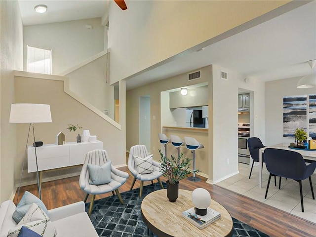 1710 Cinnamon Path, Austin, TX 78704 - living room featuring wood finished floors and baseboards