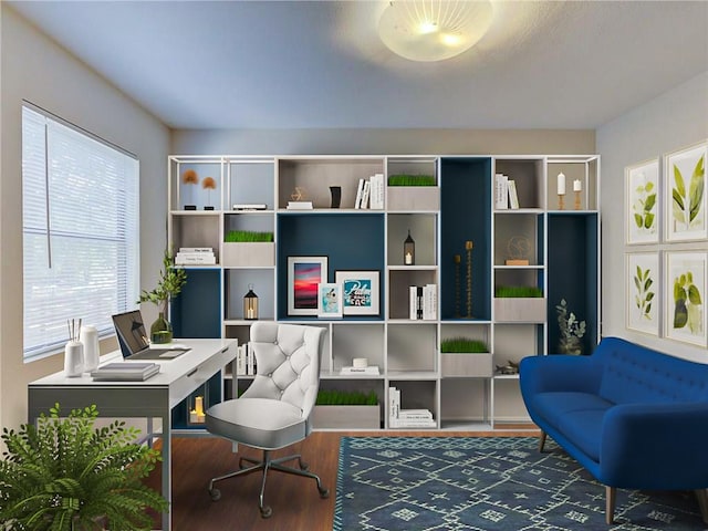 1710 Cinnamon Path, Austin, TX 78704 - office area featuring wood finished floors