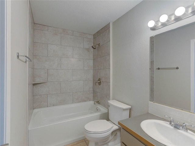 1710 Cinnamon Path, Austin, TX 78704 - bathroom featuring toilet, vanity, and shower / washtub combination