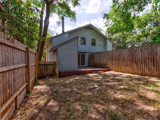 1710 Cinnamon Path, Austin, TX 78704 - back of property featuring a fenced backyard