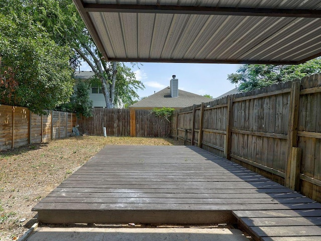 1710 Cinnamon Path, Austin, TX 78704 - wooden terrace featuring a fenced backyard