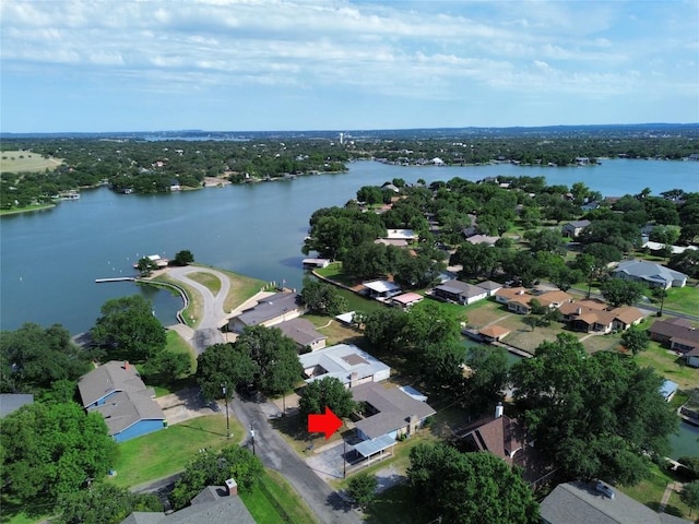 111 Dove Rd, Highland Haven, TX 78654 - aerial overview of property's location with a large body of water and nearby suburban area