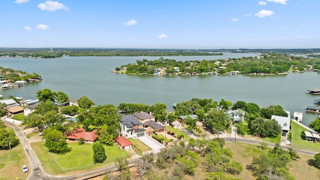 507 Sandy Mountain Dr, Sunrise Beach, TX 78643 - aerial perspective of suburban area with a nearby body of water