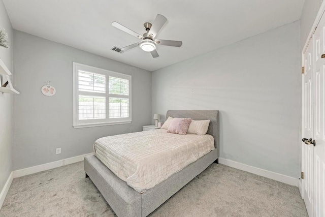 2407 Powderham Ln S, Cedar Park, TX 78613 - carpeted bedroom featuring baseboards and ceiling fan