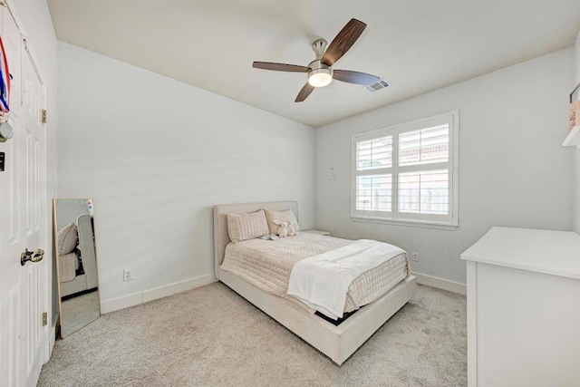 2407 Powderham Ln S, Cedar Park, TX 78613 - carpeted bedroom with baseboards and ceiling fan