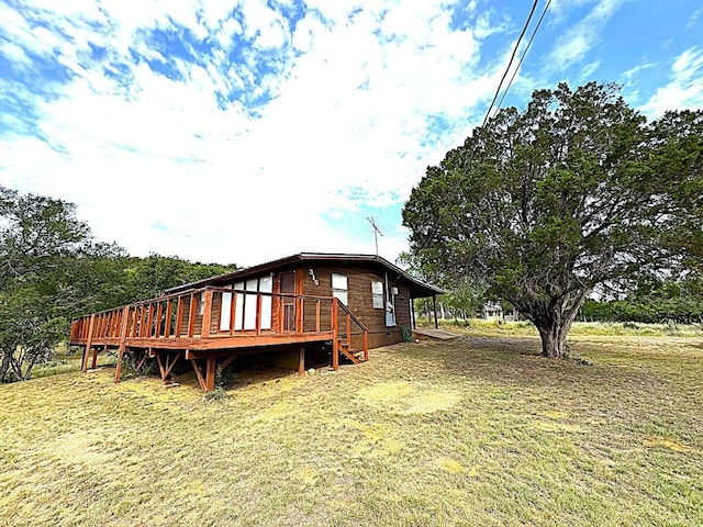 315 Skyline Dr, Sunrise Beach, TX 78643 - back of house with a deck