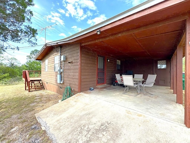 315 Skyline Dr, Sunrise Beach, TX 78643 - view of patio / terrace with outdoor dining space