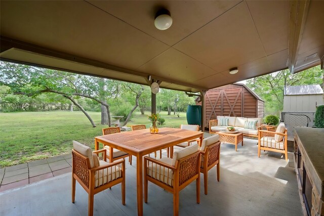 300 W Sequoia Spur, Georgetown, TX 78628 - view of patio with outdoor lounge area and outdoor dining area