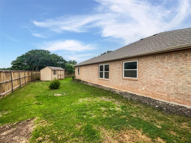 126 Waterlily Way, Hutto, TX 78634 - fenced backyard featuring a storage shed