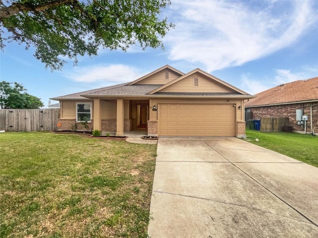 126 Waterlily Way, Hutto, TX 78634 - ranch-style house featuring brick siding, a garage, and driveway