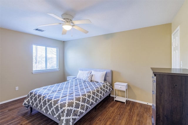 1301 Chardonnay Xing, Leander, TX 78641 - bedroom with baseboards, wood finished floors, and a ceiling fan