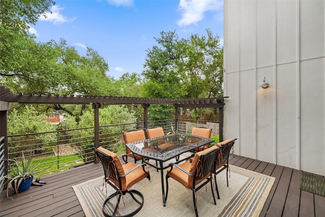 2001 Whitebead Trl, Austin, TX 78734 - wooden deck featuring outdoor dining space