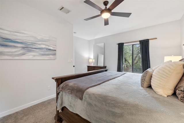 2001 Whitebead Trl, Austin, TX 78734 - bedroom featuring carpet flooring, baseboards, and ceiling fan