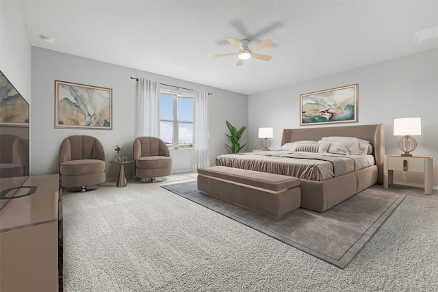 223 Hunters Brk, San Antonio, TX 78253 - bedroom with carpet flooring and ceiling fan