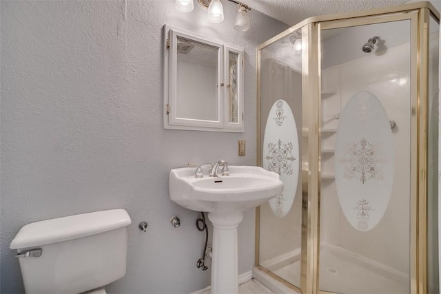 6009 Baton Rouge Dr, Austin, TX 78727 - full bathroom with toilet, a stall shower, and a sink