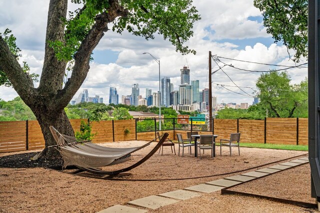 1500 Summit St Unit 4, Austin, TX 78741 - view of jungle gym with a view of skyline