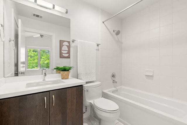 1500 Summit St Unit 4, Austin, TX 78741 - full bath with shower / bath combination, vanity, and ceiling fan