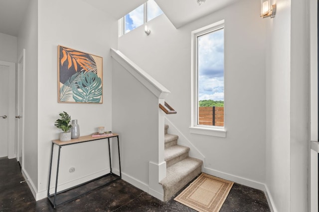 1500 Summit St Unit 4, Austin, TX 78741 - stairway with baseboards and healthy amount of natural light