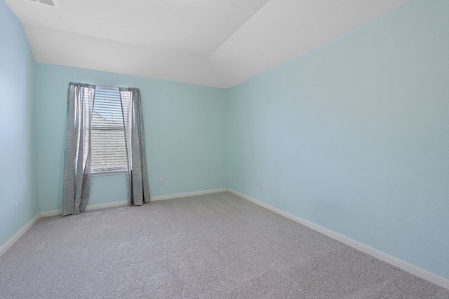 2809 Coral Valley Dr, Leander, TX 78641 - carpeted spare room with baseboards and vaulted ceiling