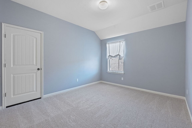 2809 Coral Valley Dr, Leander, TX 78641 - unfurnished room featuring carpet, lofted ceiling, and baseboards