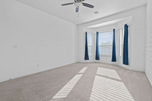 2809 Coral Valley Dr, Leander, TX 78641 - empty room with carpet flooring, a ceiling fan, and baseboards