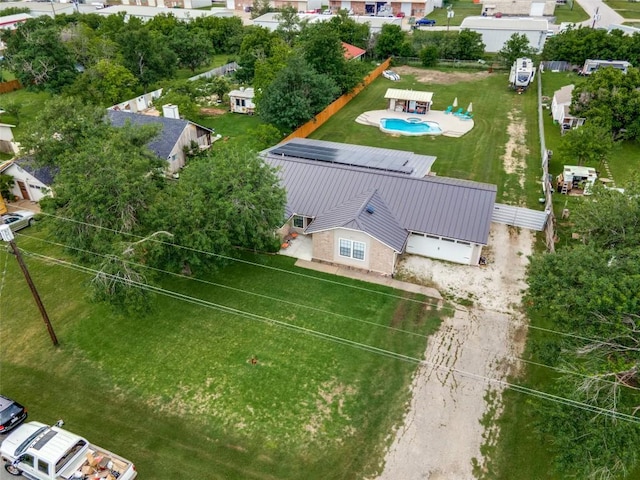 211 Spring Garden Dr, Hutto, TX 78634 - aerial view of a pool