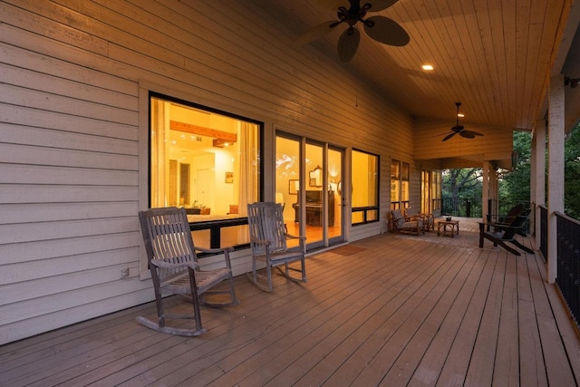 3101 Fleece Flower Cv, Austin, TX 78735 - deck with ceiling fan