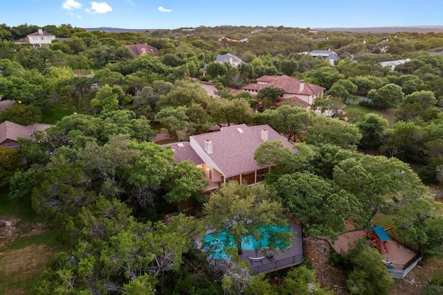 3101 Fleece Flower Cv, Austin, TX 78735 - aerial view of a pool and a forest