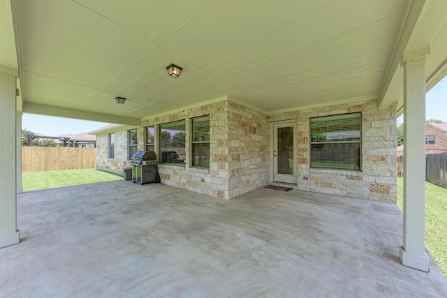 1803 Valle Verde Dr, Cedar Park, TX 78641 - fenced backyard featuring area for grilling and a patio