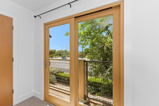 1101 Grove Blvd Unit 803, Austin, TX 78741 - entryway featuring plenty of natural light, carpet floors, and baseboards