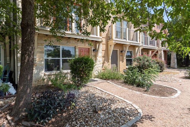 1101 Grove Blvd Unit 803, Austin, TX 78741 - view of front of property with stone siding